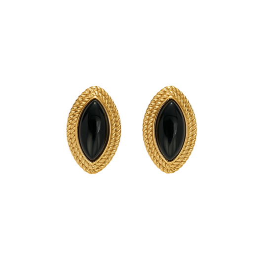 CAVIAR BLACK EARRINGS