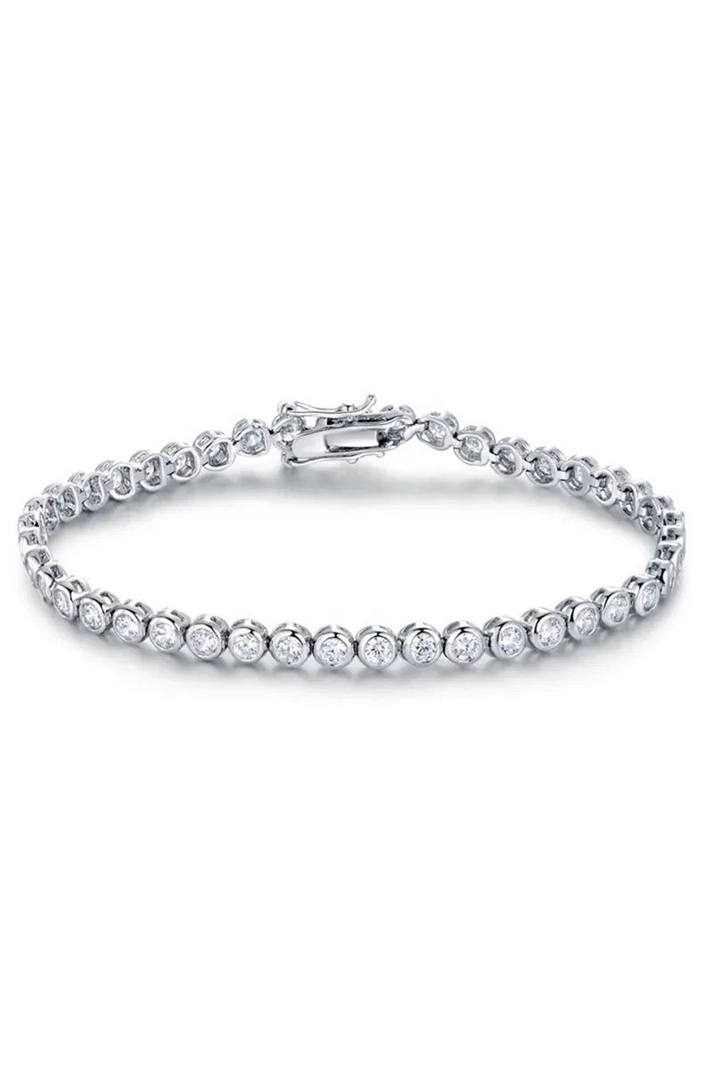 CRYSTAL CLEAR BEZEL BRACELET - LUCKY13