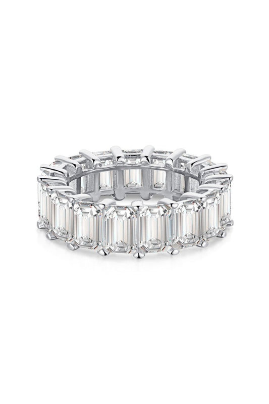 EMERALD ETERNITY RING | SILVER - LUCKY13