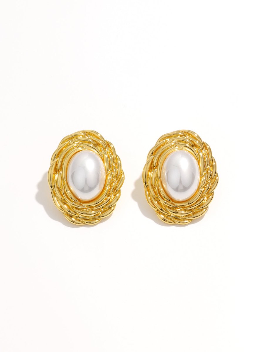 VINTAGE PEARL EARRINGS - LUCKY13