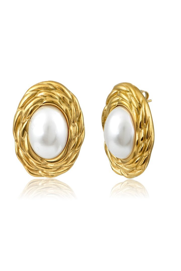 VINTAGE PEARL EARRINGS - LUCKY13